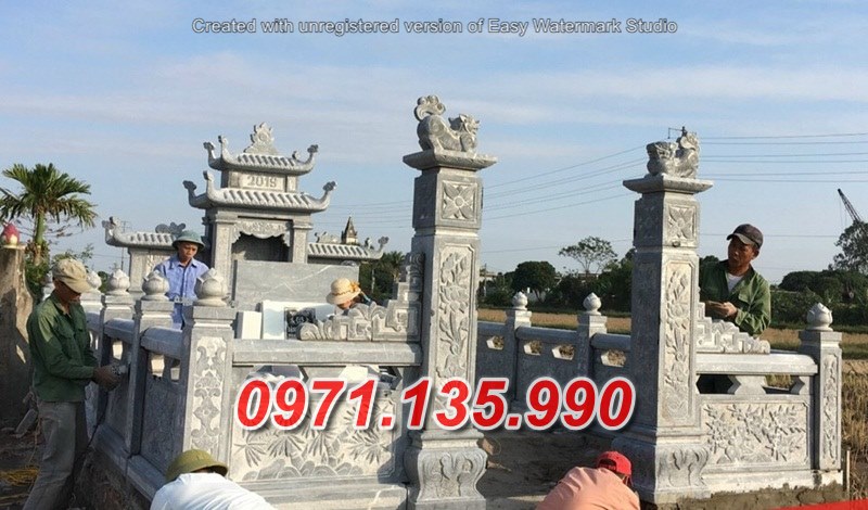 Mẫu nghĩa trang để tro cốt bằng đá đẹp bán tại trà vinh - lăng mộ đá